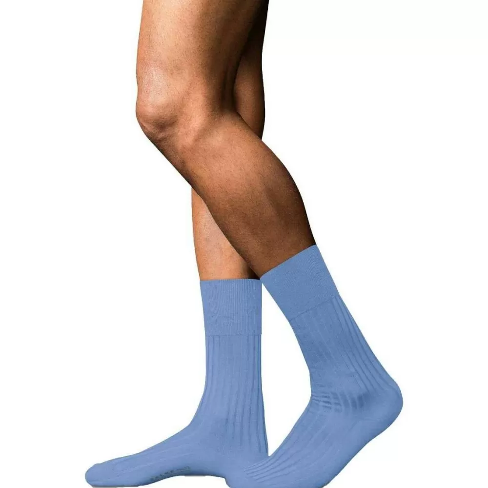 Falke Men's Socks^Blue No 13 Finest Piuma Cotton Socks