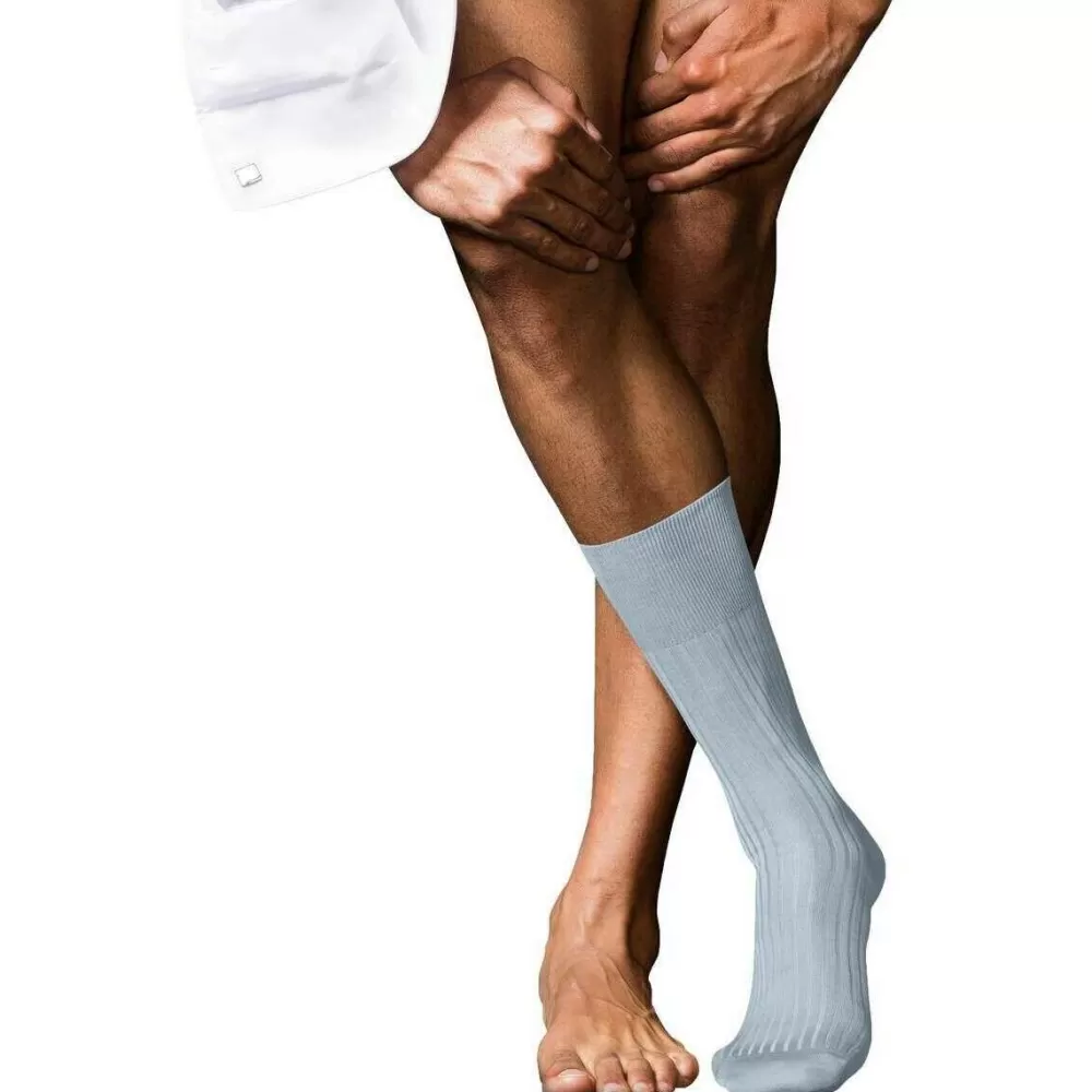 Falke Men's Socks^Blue No 10 Pure Fil D´Ecosse Socks