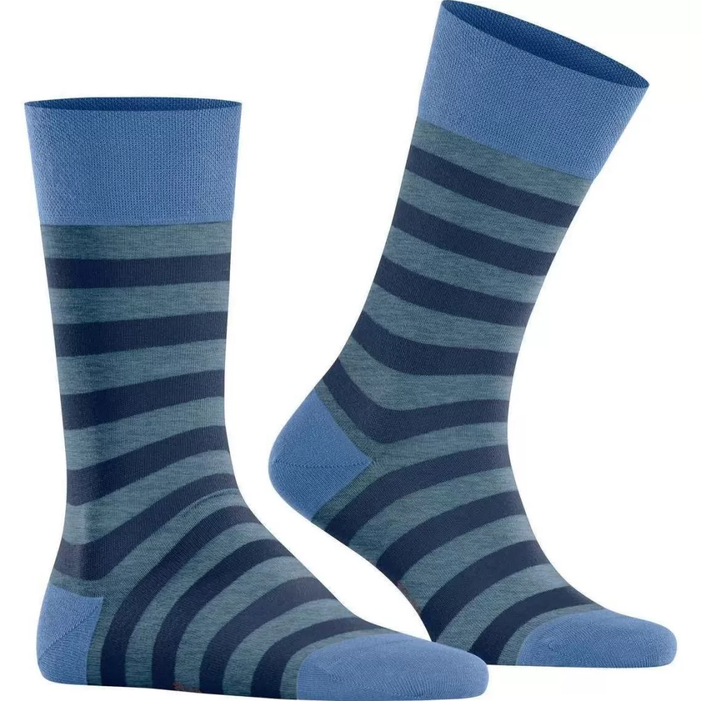 Falke Men's Socks^Blue Sensitive Mapped Line Socks