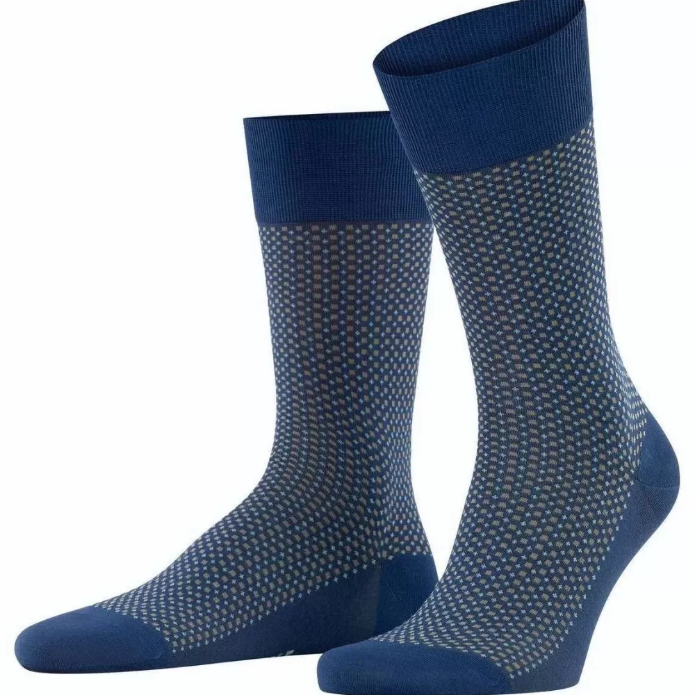 Falke Men's Socks^Blue Uptown Tie Socks