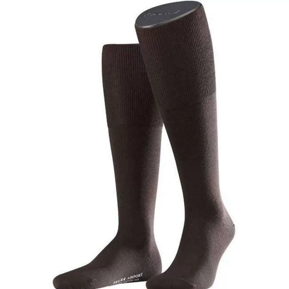 Falke Men's Socks^Brown Airport Knee High Socks