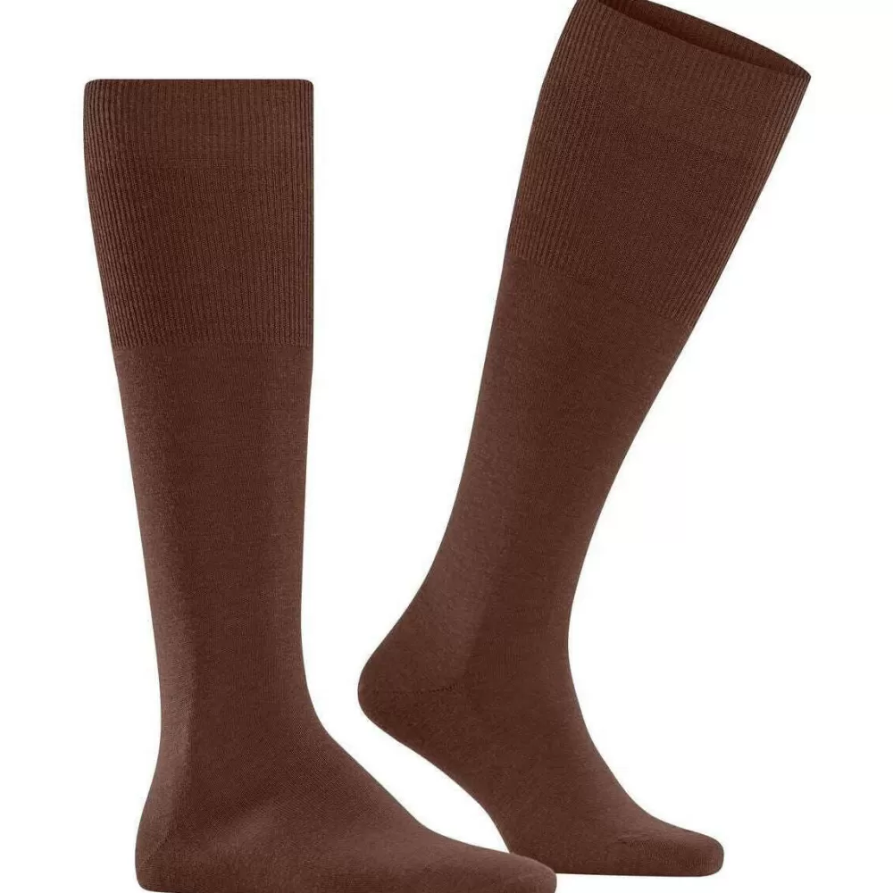 Falke Men's Socks^Brown Airport Knee High Socks