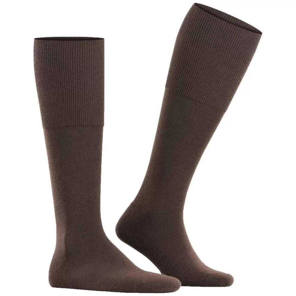 Falke Men's Socks^Brown Airport Plus Knee-High Socks
