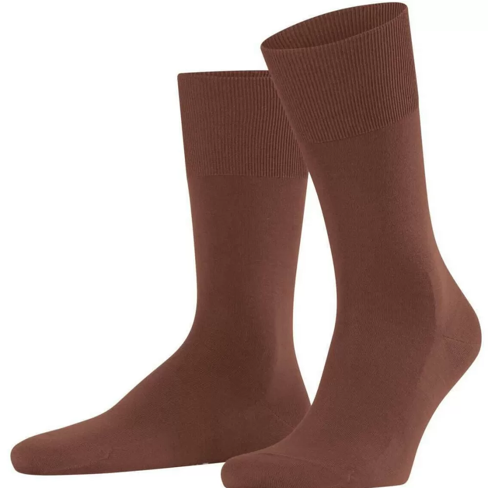 Falke Men's Socks^Brown Climawool Socks