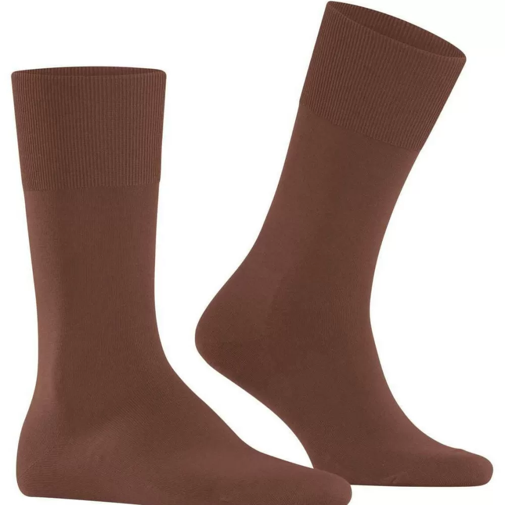 Falke Men's Socks^Brown Climawool Socks