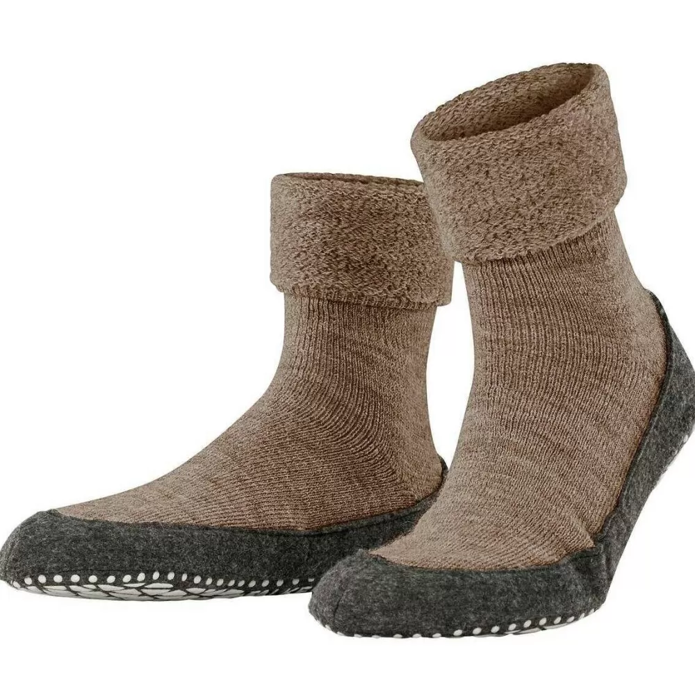 Falke Men's Socks^Brown Cosyshoe Slipper Socks