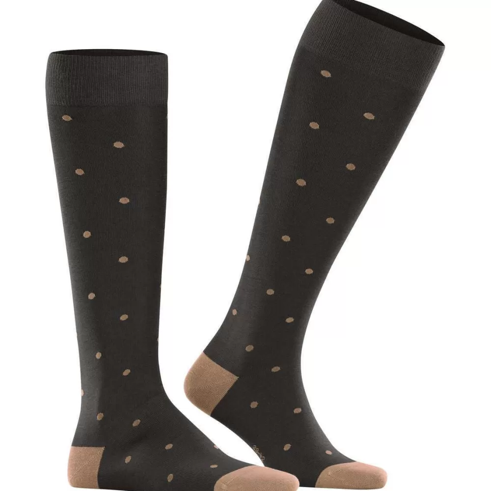 Falke Men's Socks^Brown Dot Knee High Socks
