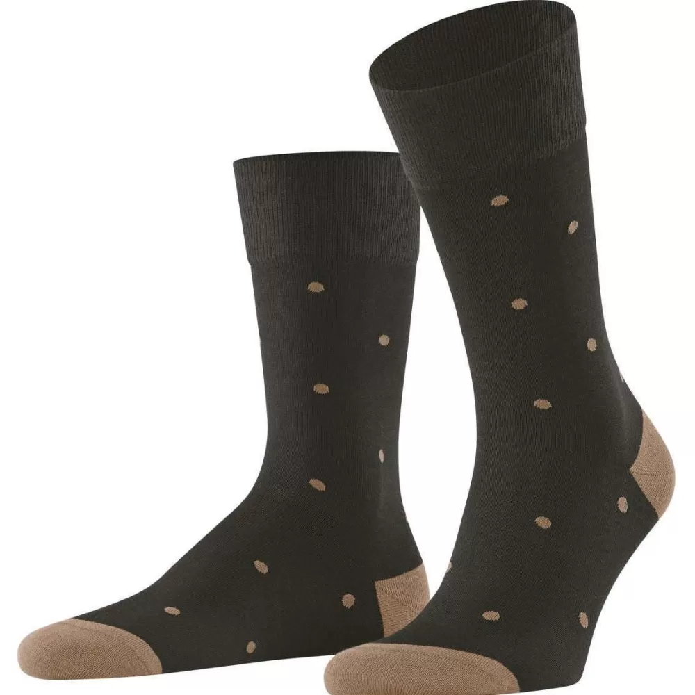 Falke Men's Socks^Brown Dot Socks