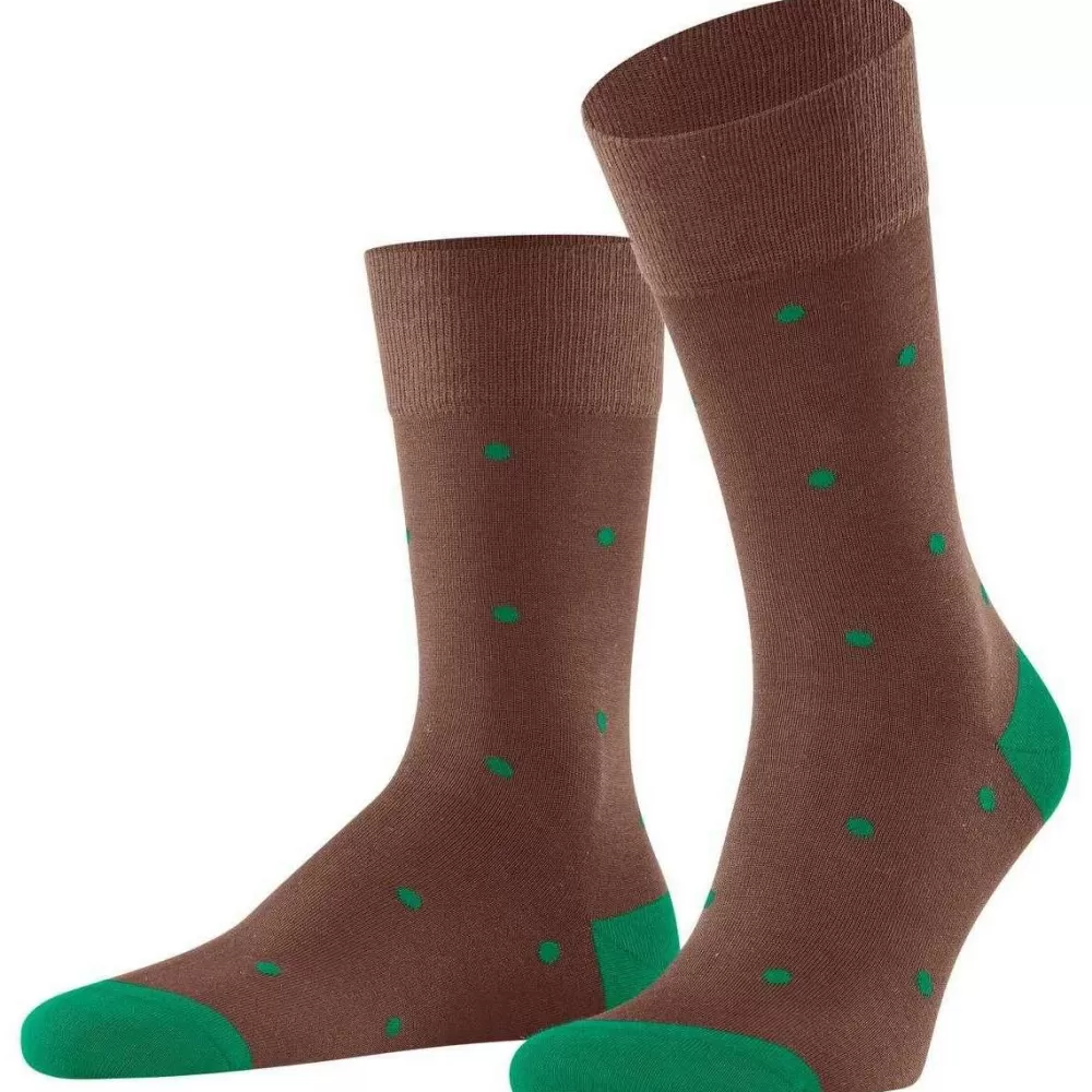Falke Men's Socks^Brown Dot Socks