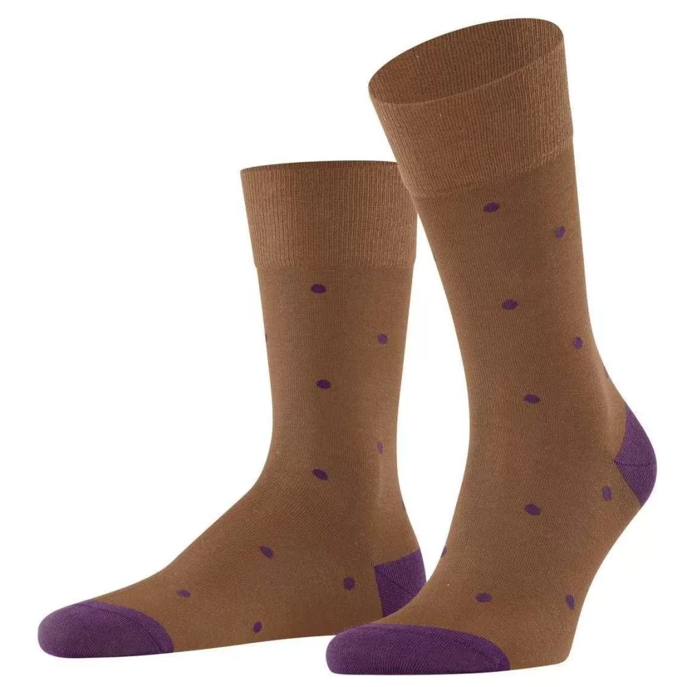 Falke Men's Socks^Brown Dot Socks