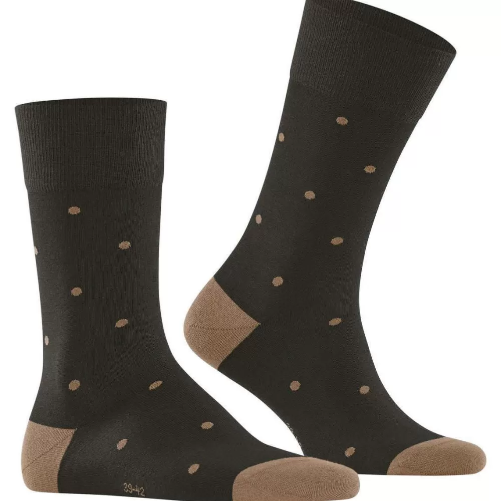 Falke Men's Socks^Brown Dot Socks