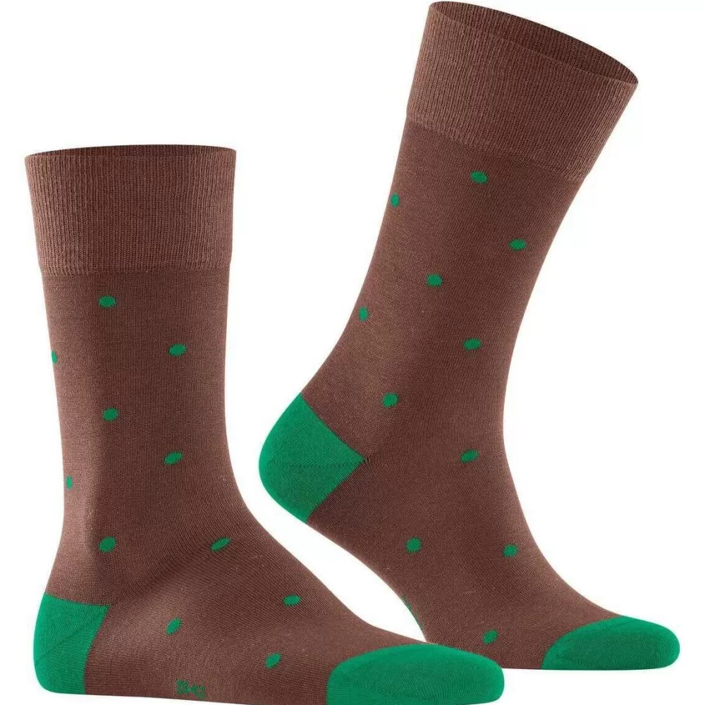 Falke Men's Socks^Brown Dot Socks
