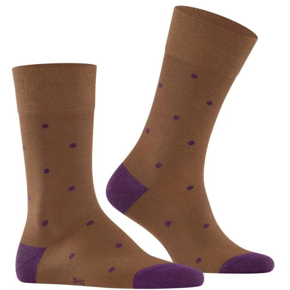 Falke Men's Socks^Brown Dot Socks