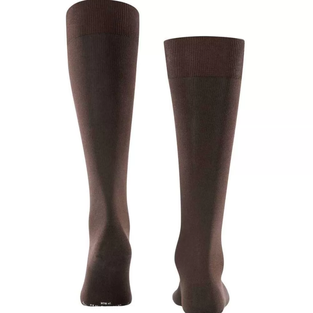 Falke Men's Socks^Brown Energizing Cotton Knee High Socks