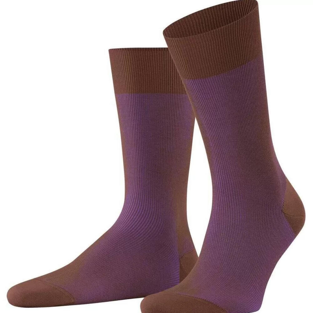 Falke Men's Socks^Brown Fine Shadow Socks