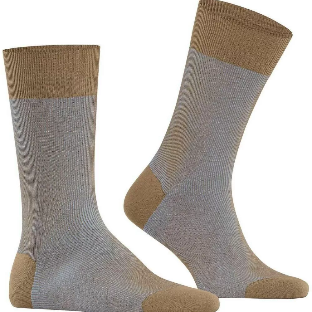 Falke Men's Socks^Brown Fine Shadow Socks
