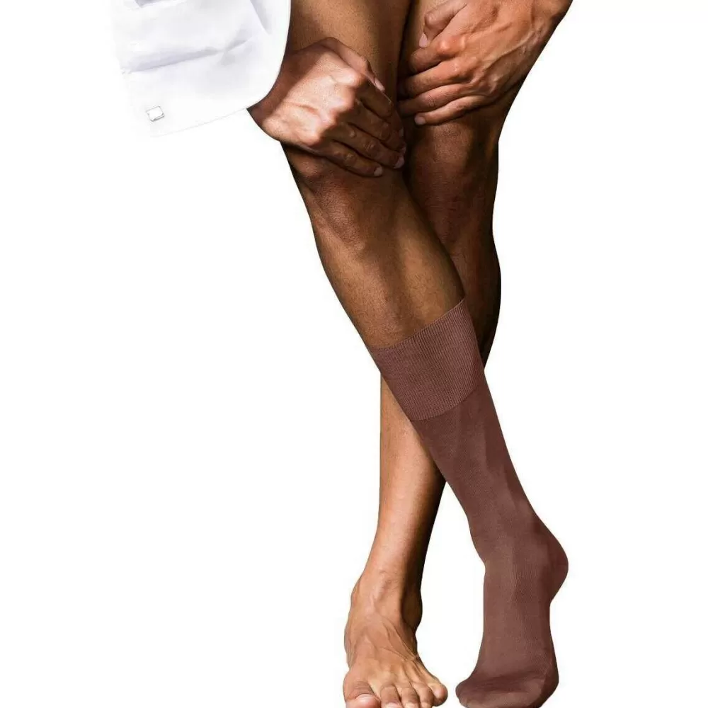 Falke Men's Socks^Brown No 9 Pure Fil D´Ecosse Socks