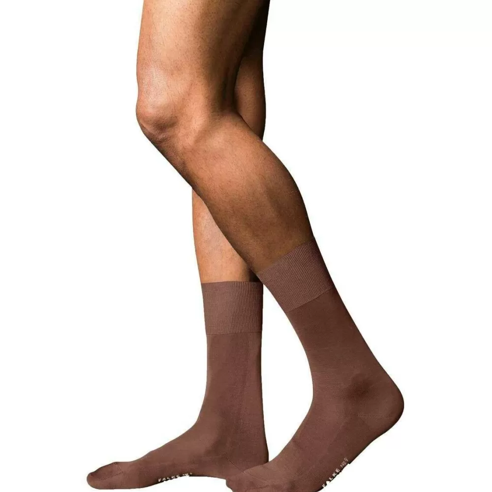 Falke Men's Socks^Brown No 9 Pure Fil D´Ecosse Socks