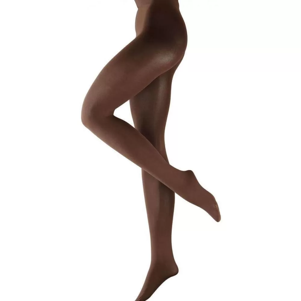 Falke Tights^Brown Pure Matte 100 Denier Opaque Matte Tights
