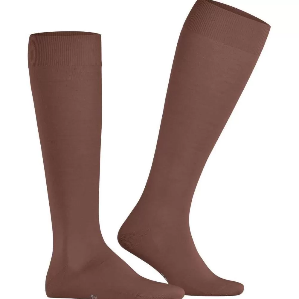 Falke Men's Socks^Burgundy Climawool Knee High Socks