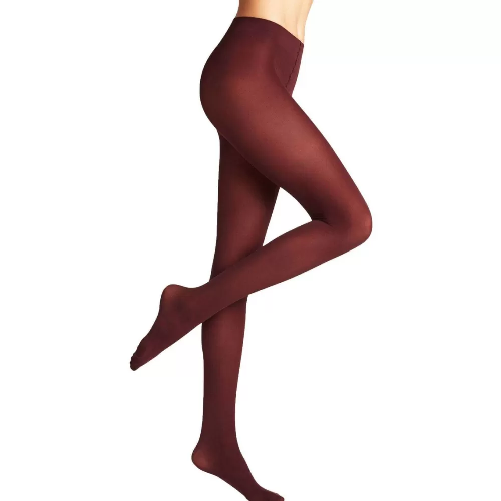 Falke Tights^Burgundy Pure Matt 50 Deiner Tights