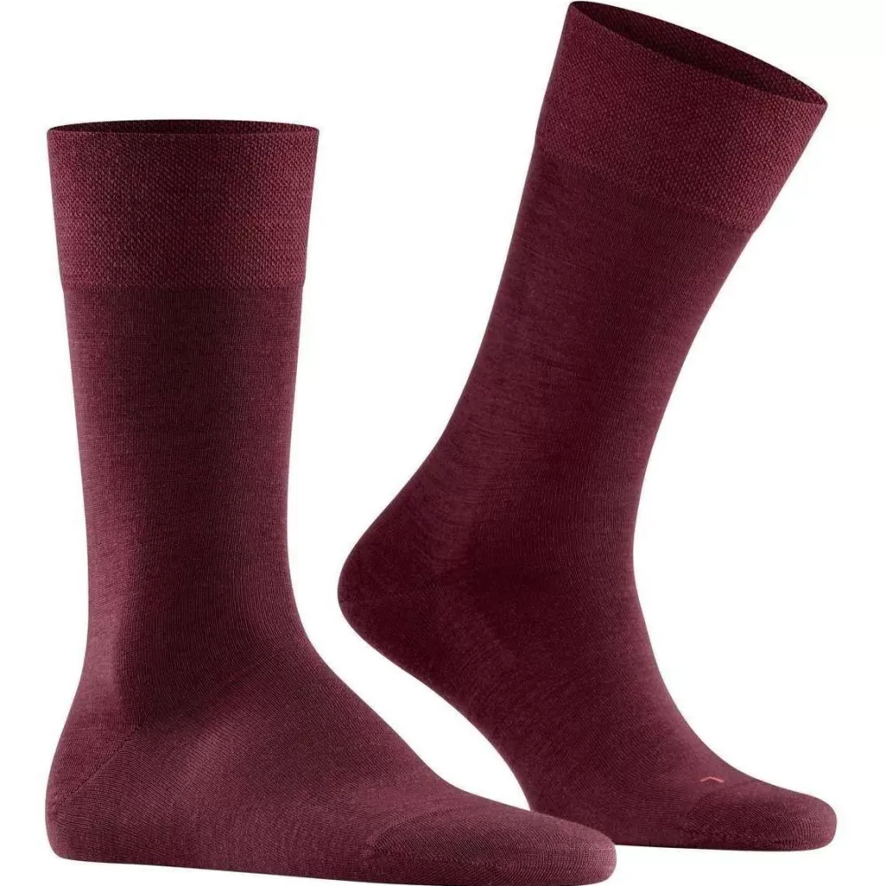 Falke Men's Socks^Burgundy Sensitive Berlin Socks