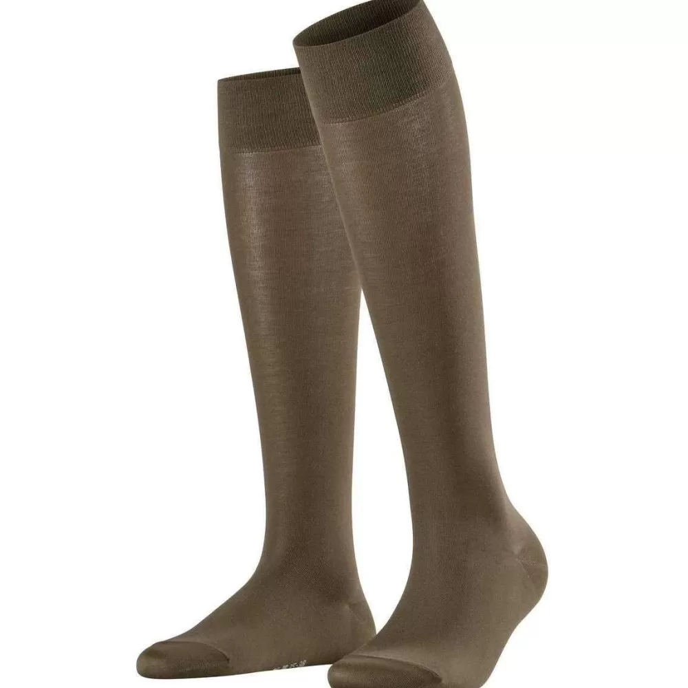 Falke Women's Socks^Green Cotton Touch Knee High Socks