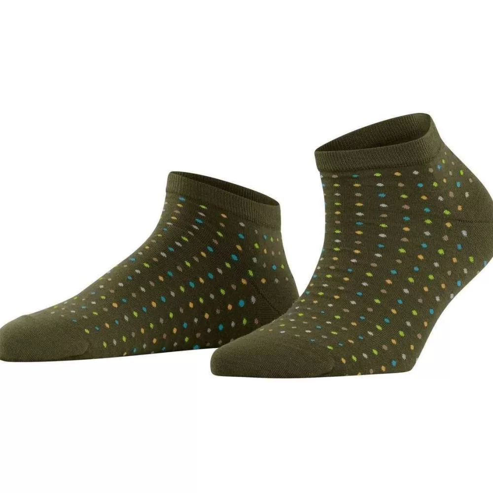 Falke Women's Socks^Green Multispot Sneaker Socks
