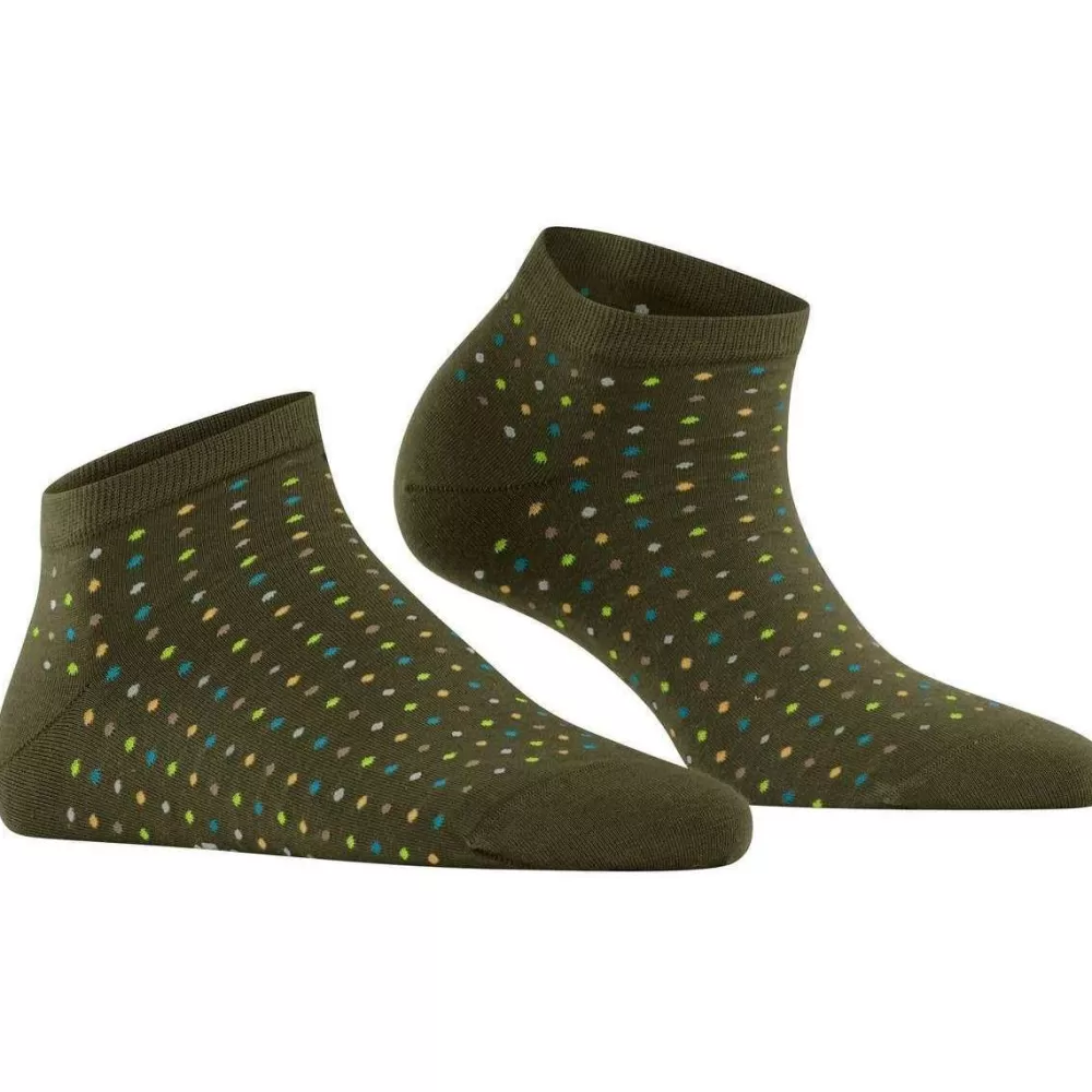 Falke Women's Socks^Green Multispot Sneaker Socks