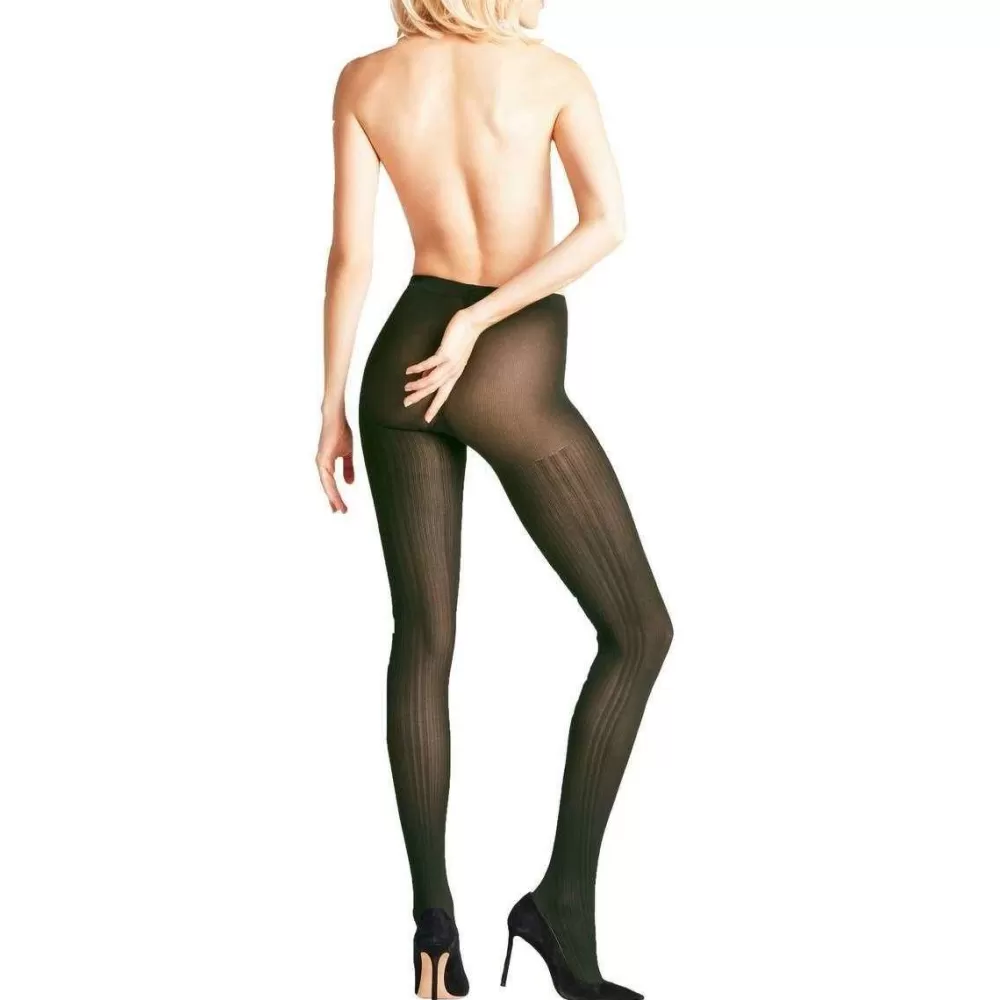 Falke Tights^Green Prime Rib 60 Denier Tights