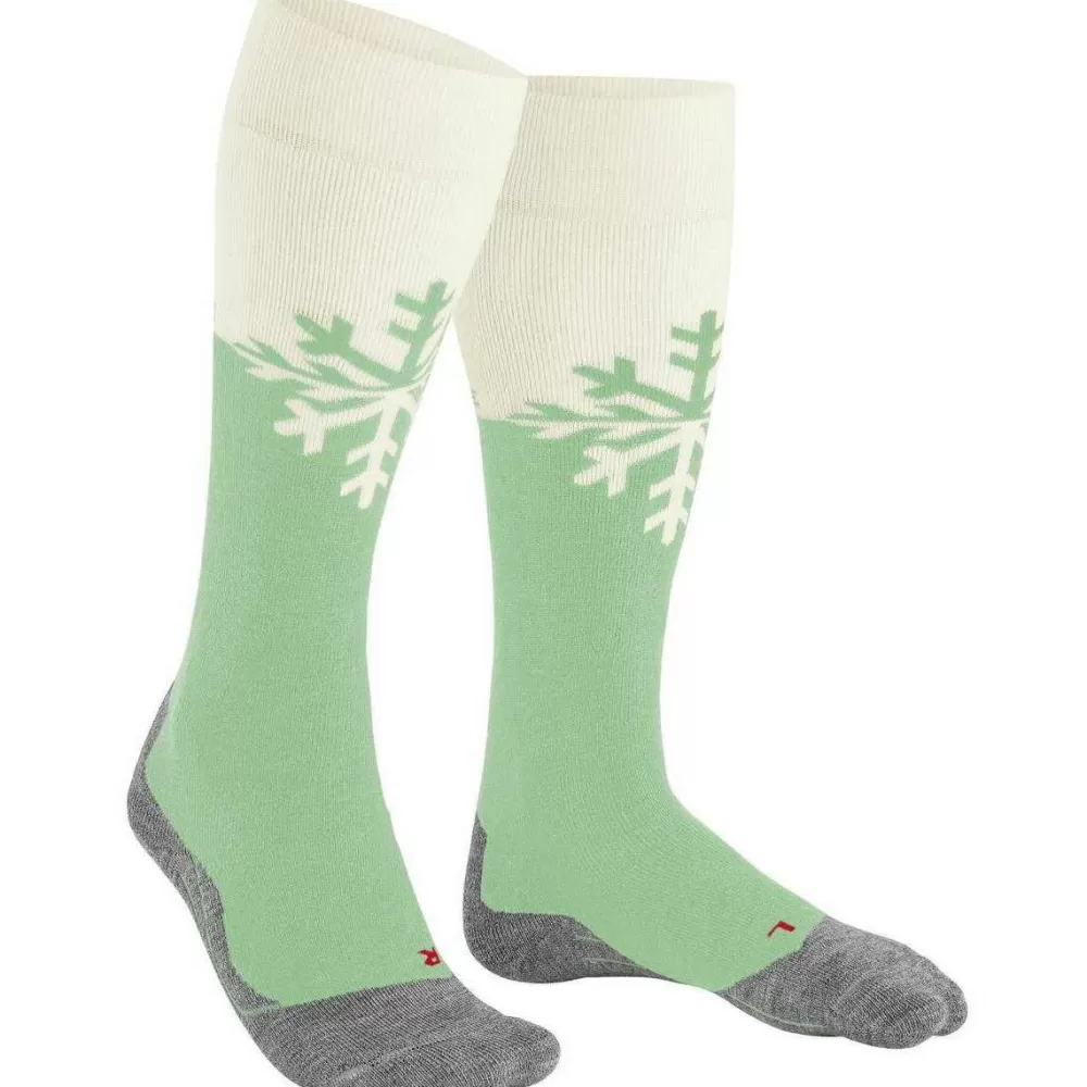 Falke Women's Socks^Green Sk2 Intermediate Skiing Knee High Socks