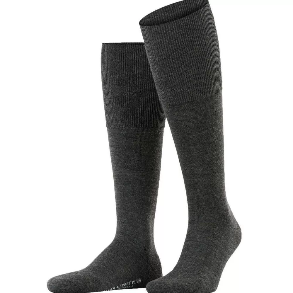 Falke Men's Socks^Grey Airport Plus Knee-High Socks