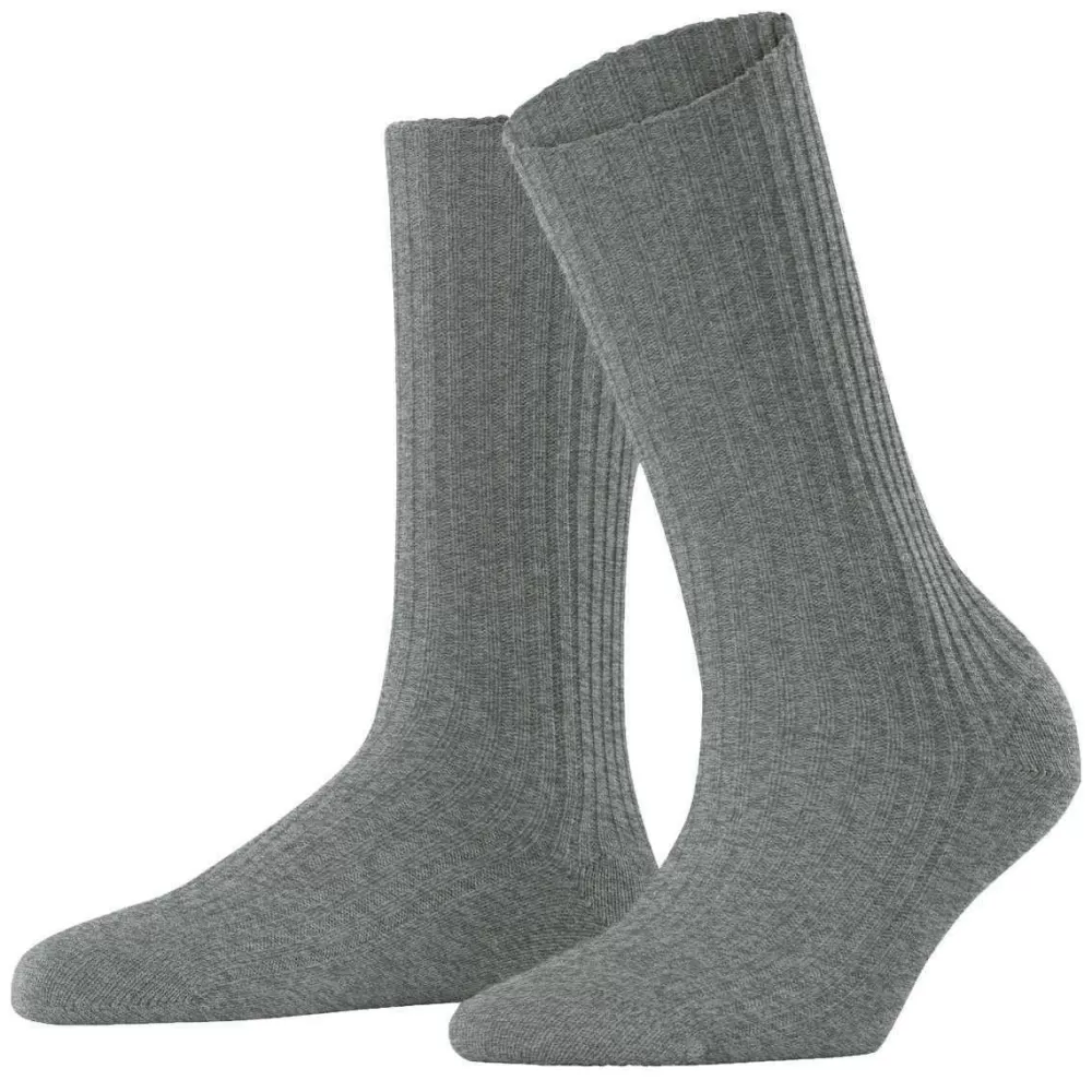 Falke Women's Socks^Grey Cosy Wool Boot Socks