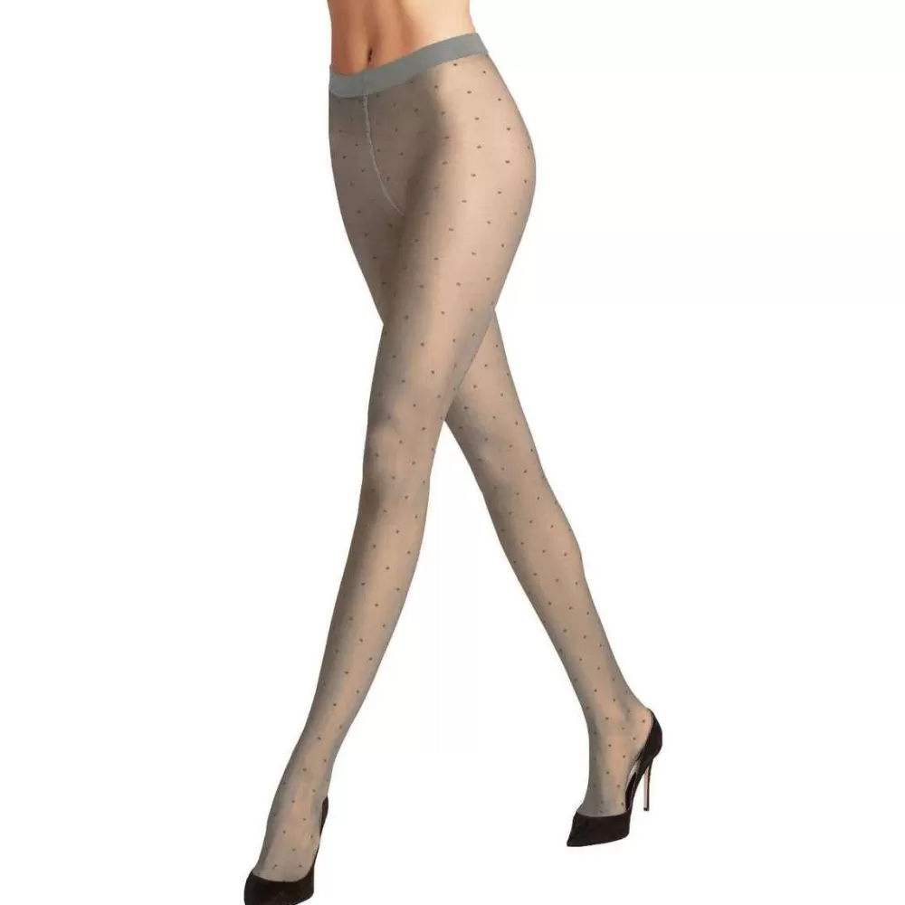 Falke Tights^Grey Dot 15 Denier Tights