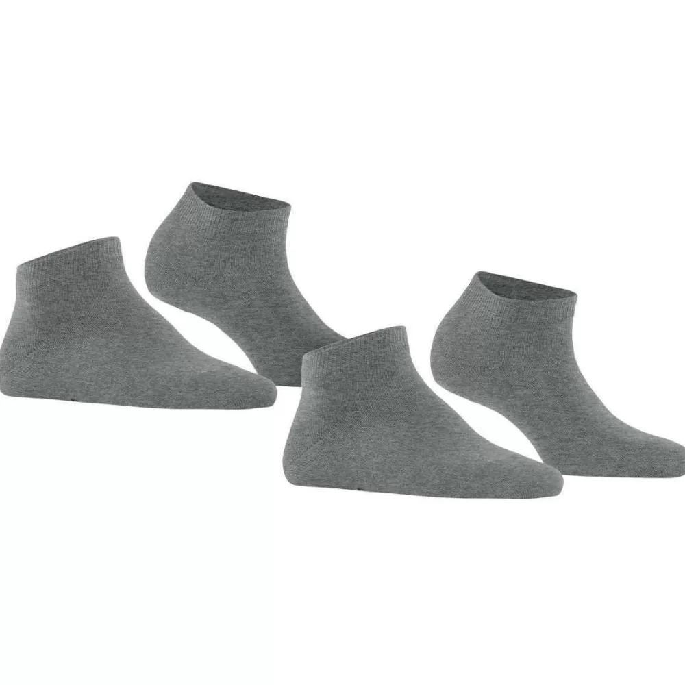 Falke Women's Socks^Grey Happy 2-Pack Sneaker Socks