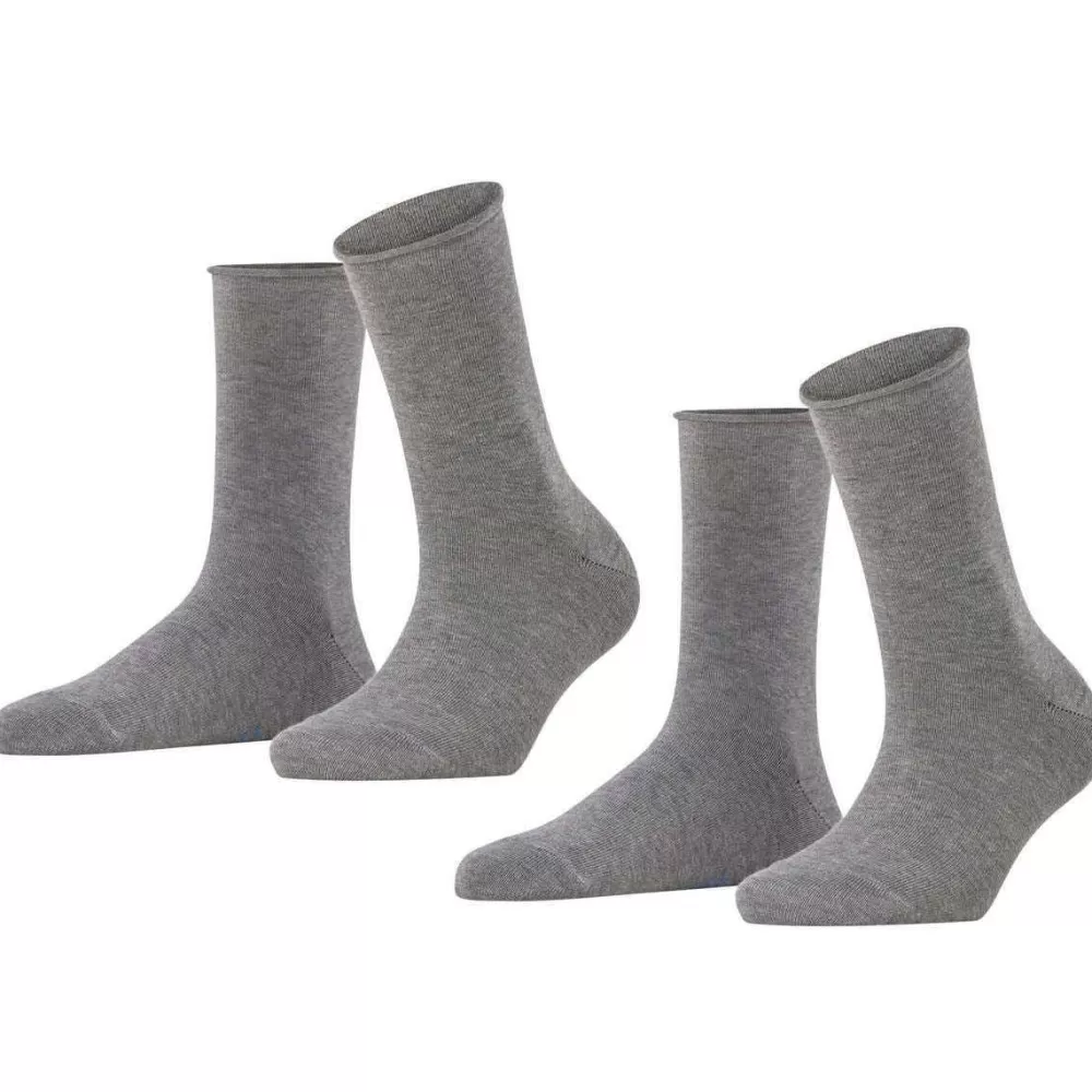 Falke Women's Socks^Grey Happy 2-Pack Socks