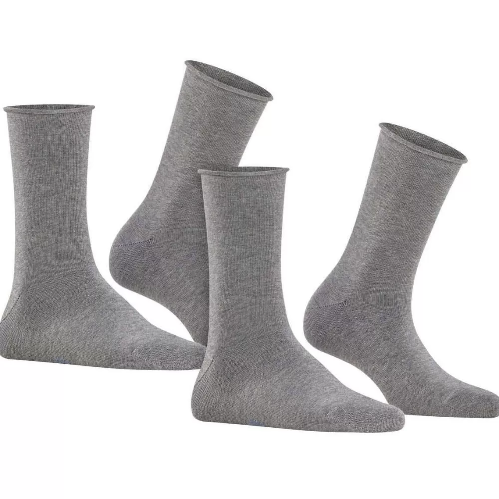 Falke Women's Socks^Grey Happy 2-Pack Socks