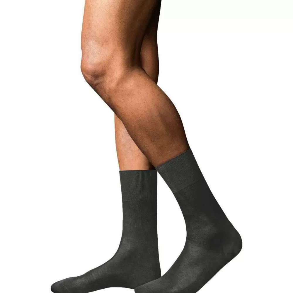 Falke Men's Socks^Grey No15 Finest Supima Cotton Socks