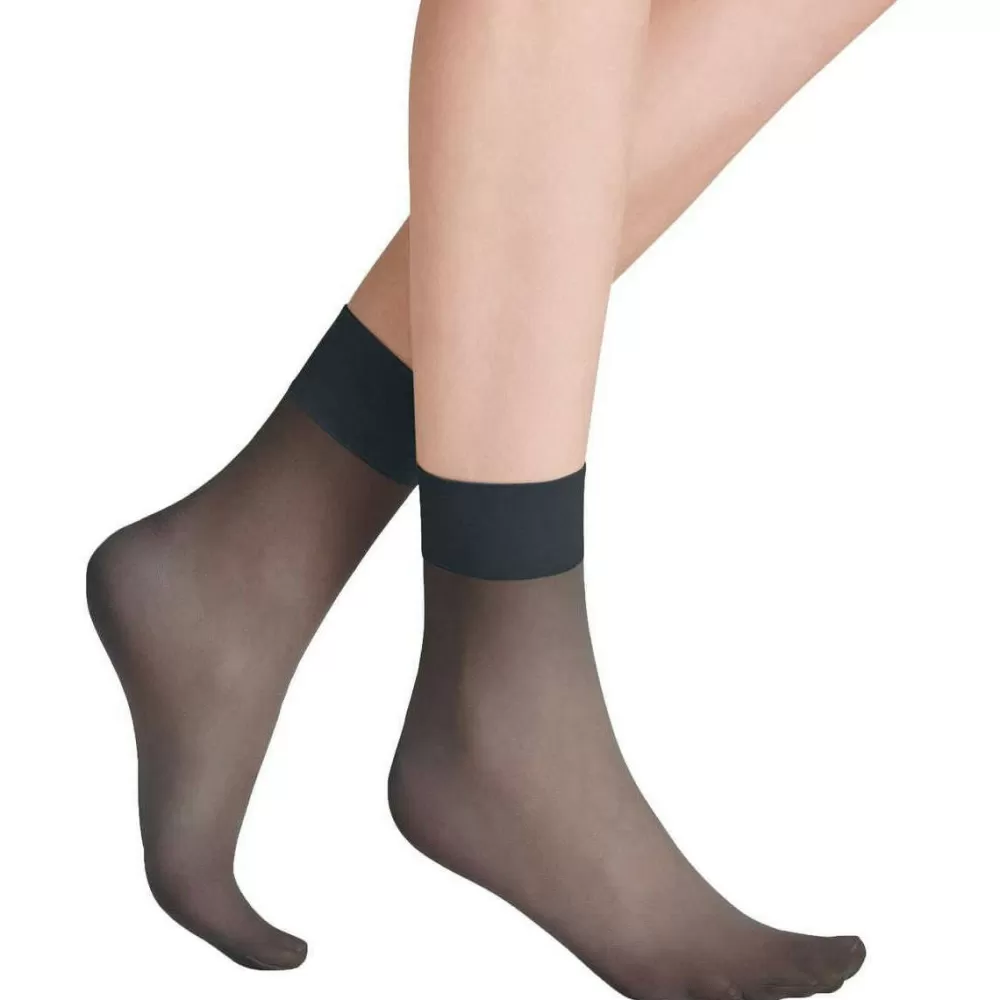 Falke Tights^Grey Pure Matt 20 Denier Anklet Tights
