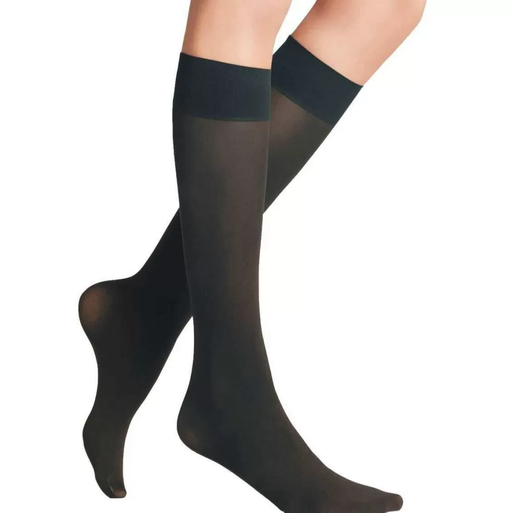 Falke Tights^Grey Pure Matt 50 Denier Knee High Tights