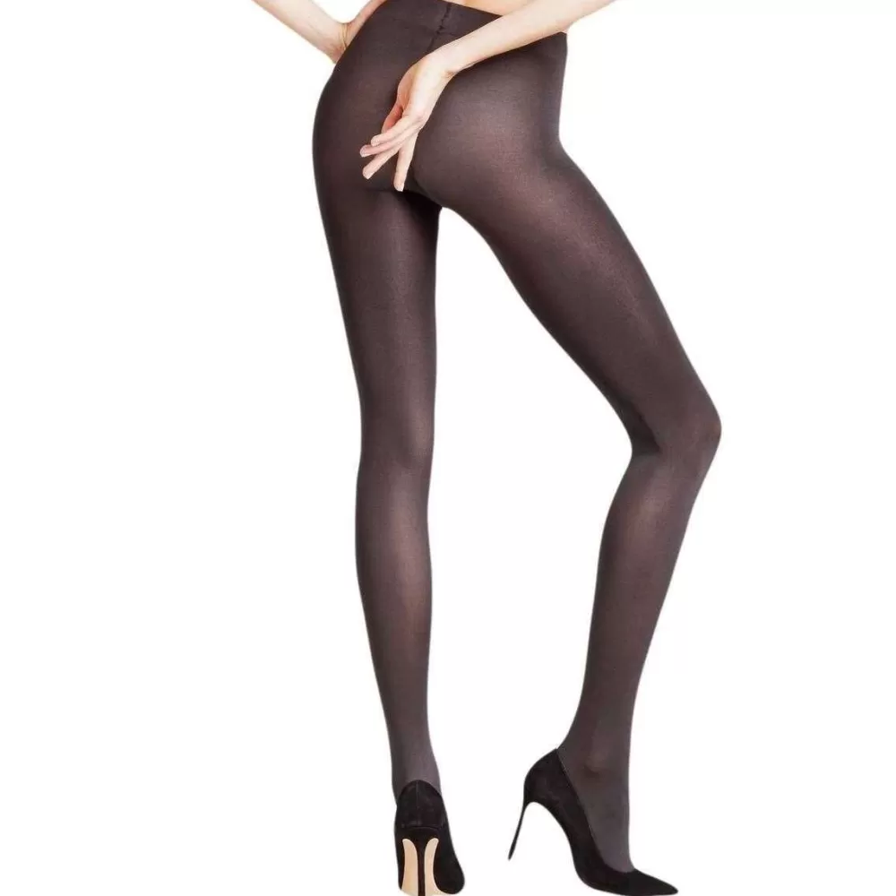 Falke Tights^Grey Seidenglatt 80 Den Opaque Shining Tights