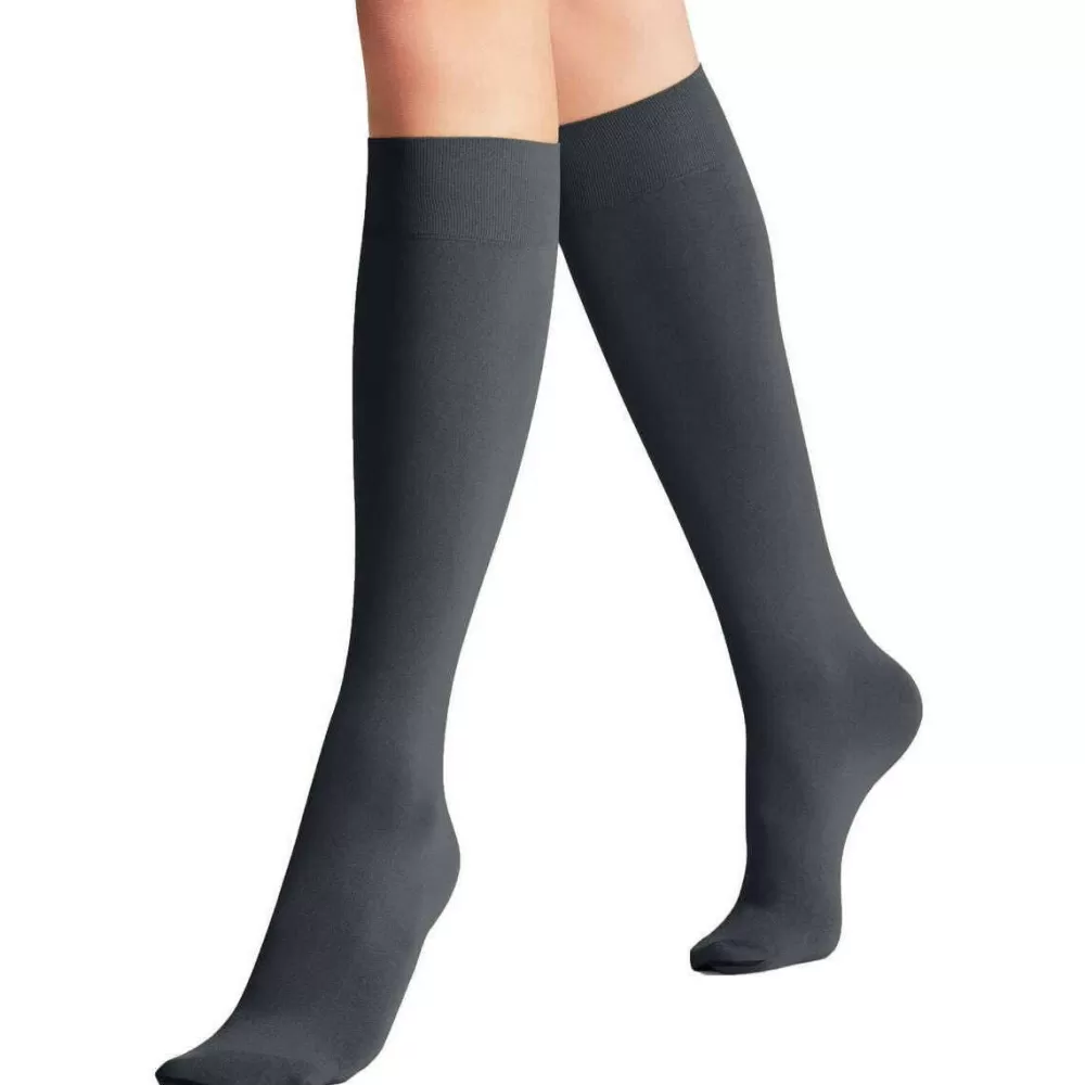 Falke Tights^Grey Seidenglatt 40 Denier Knee High Tights