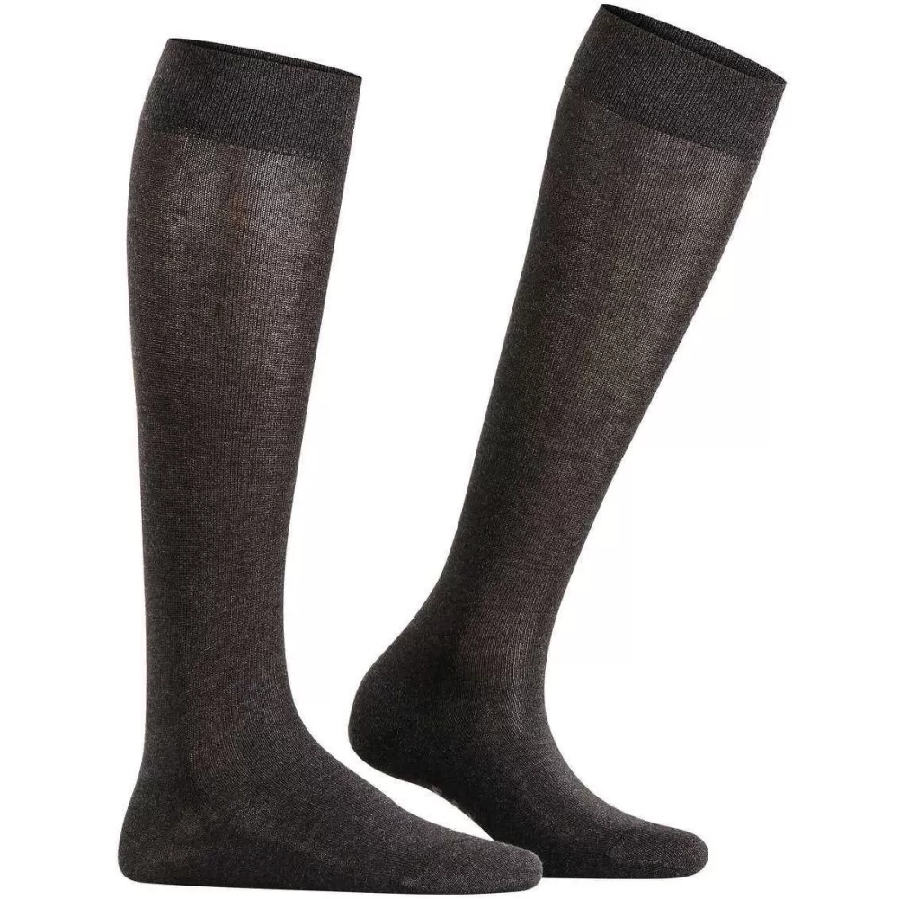 Falke Women's Socks^Grey Sensitive London Knee High Socks