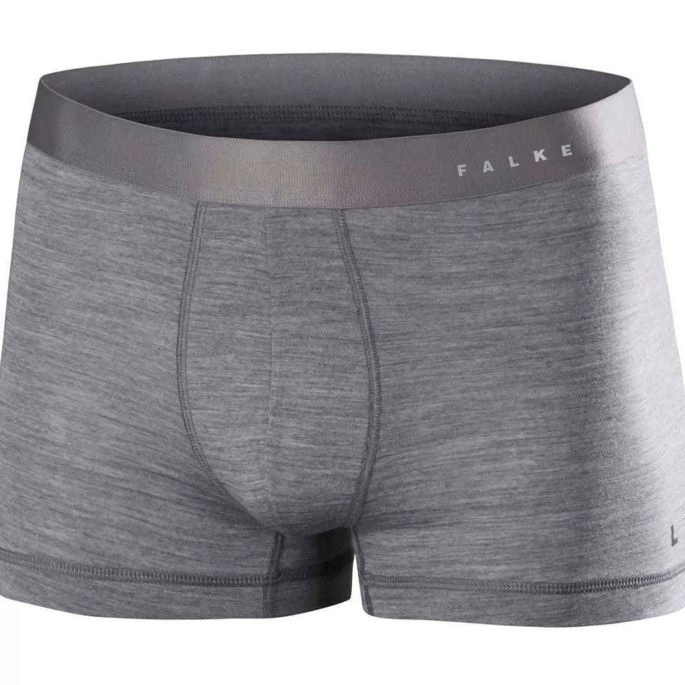 Falke Men's Underwear^Grey Silk Wool Boxer Shorts