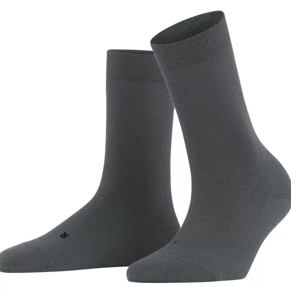 Falke Women's Socks^Grey Stabilizing Wool Everyday Socks