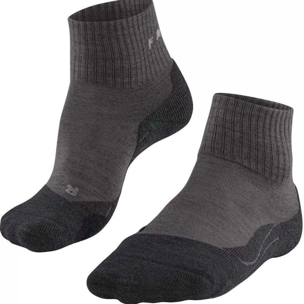 Falke Women's Socks^Grey Tk2 Explore Wool Short Socks