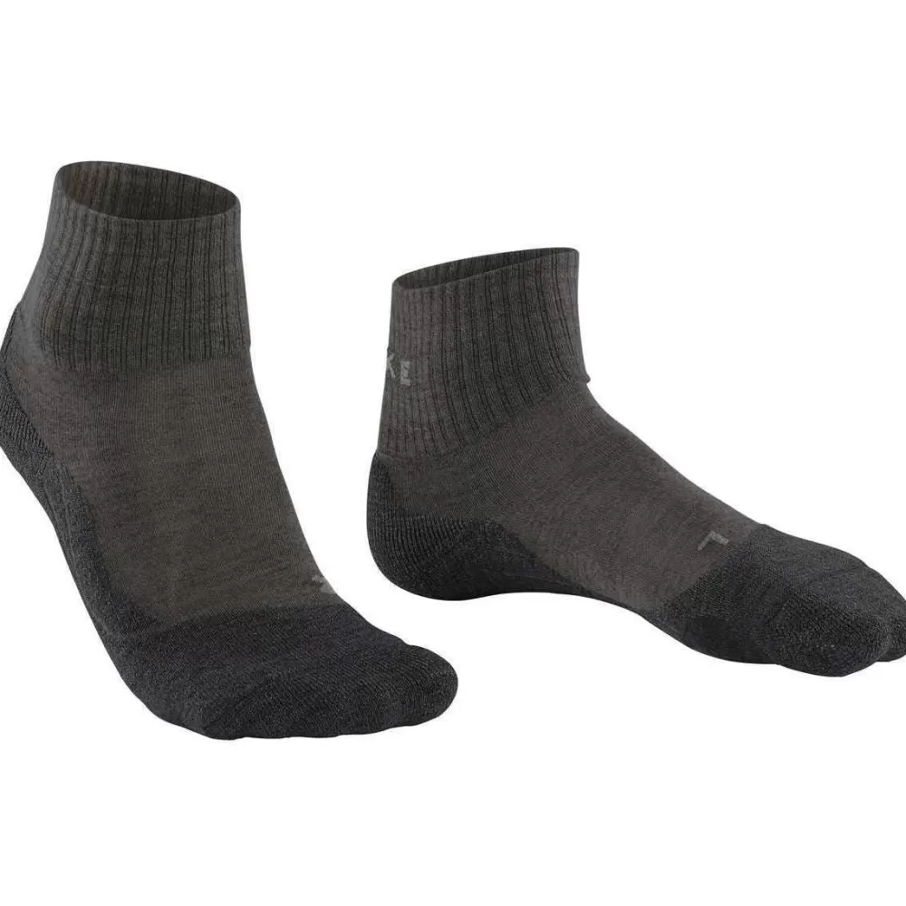 Falke Women's Socks^Grey Tk2 Explore Wool Short Socks