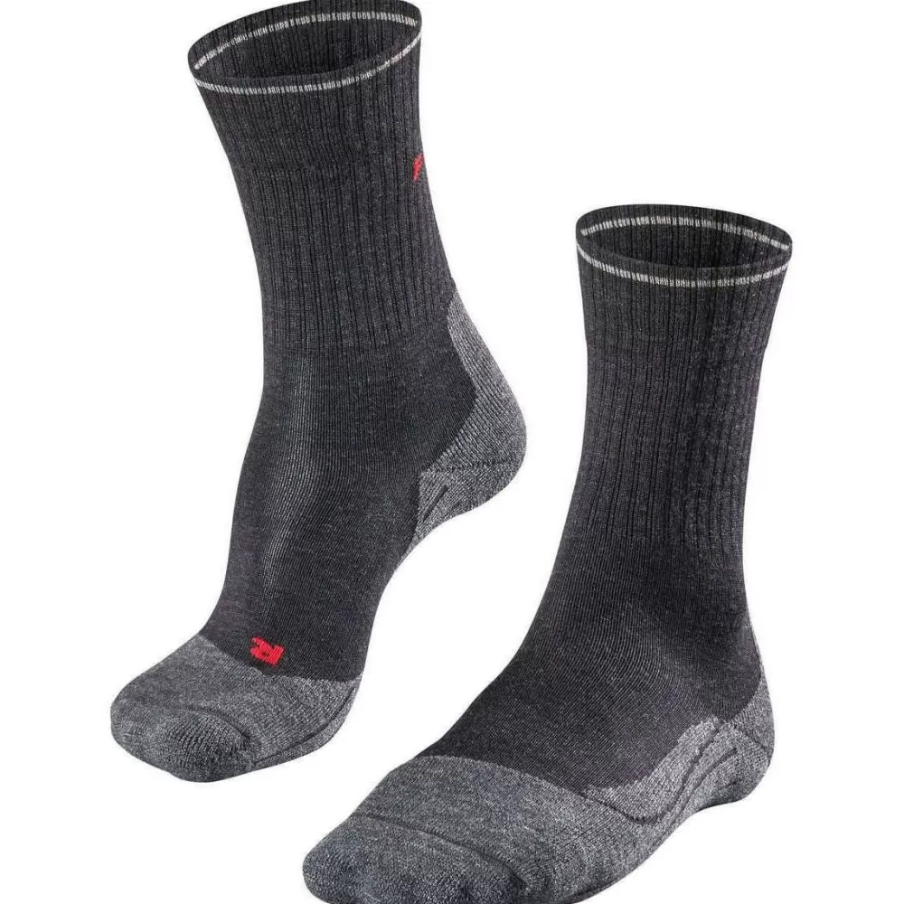 Falke Women's Socks^Grey Trekking 2 Wool Silk Socks
