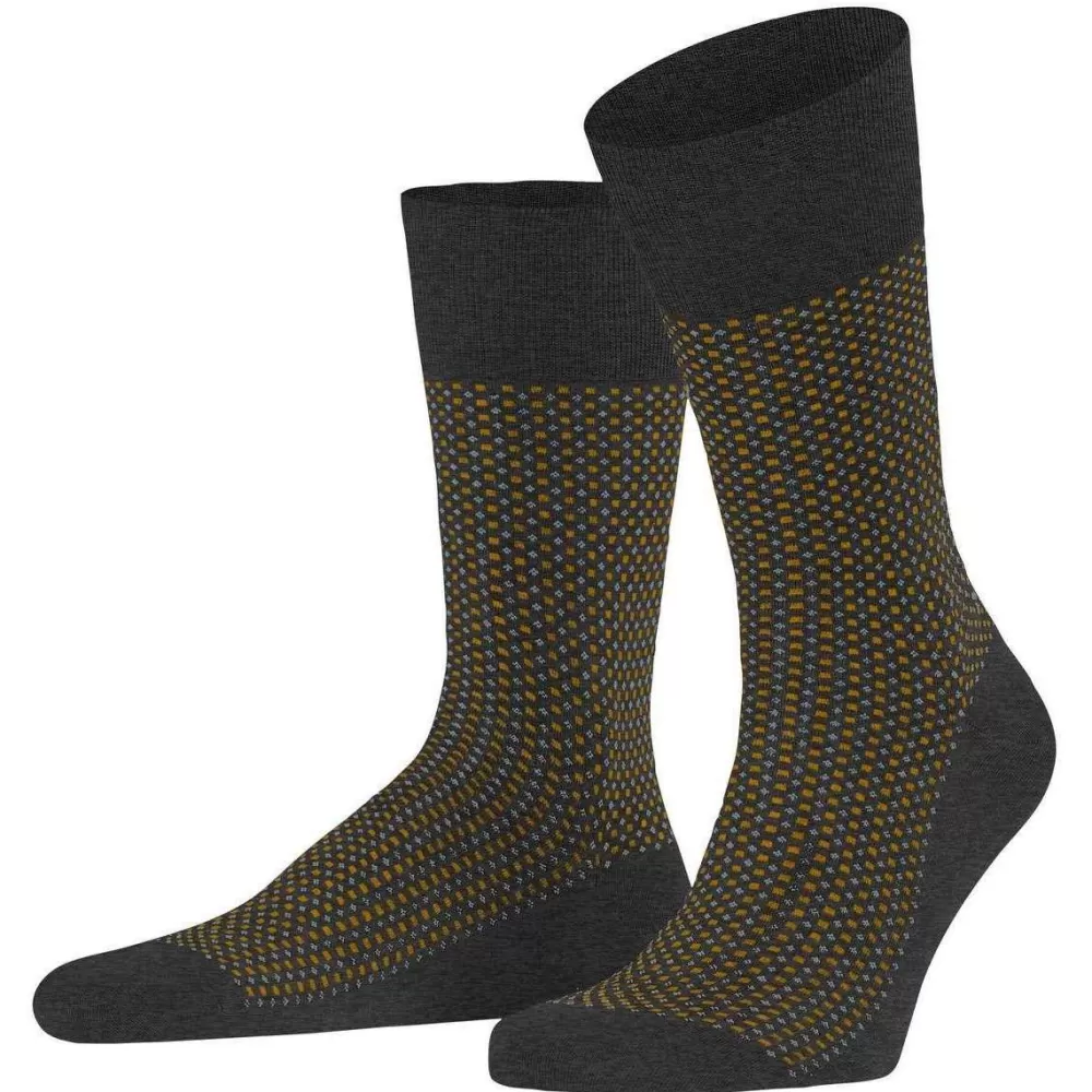 Falke Men's Socks^Grey Uptown Tie Socks