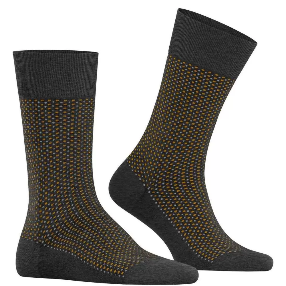 Falke Men's Socks^Grey Uptown Tie Socks